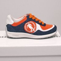Bikkembergs Lage gymp suede/lycra blue-orange