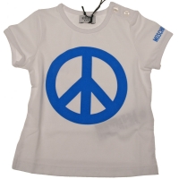 Moschino T-shirt Peace white ocean