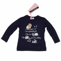 Monnalisa Longsleeve Fashionable Girl Blue