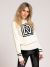 Nikkie By Nikkie Plessen Logo Patch Sweater Cream