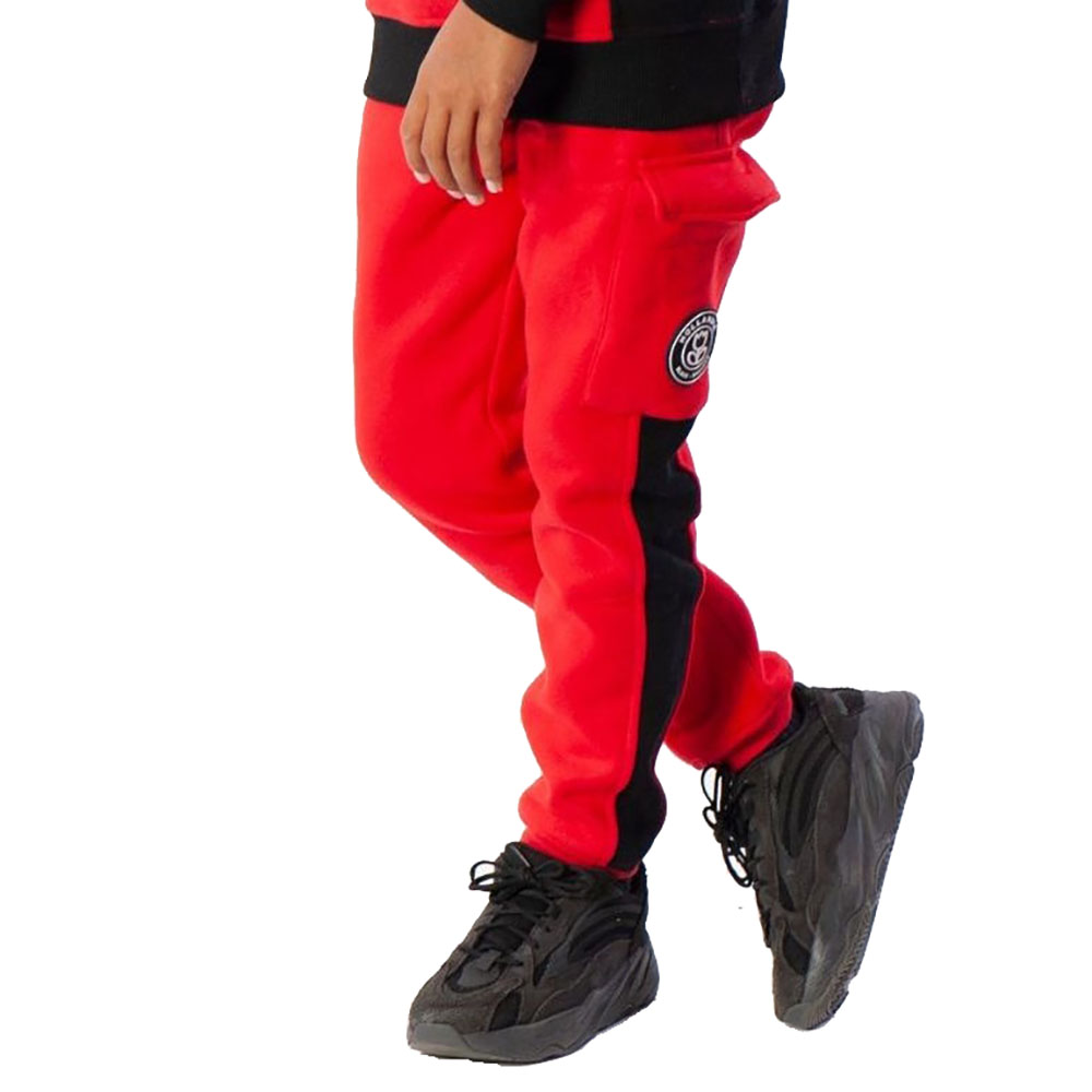 Black Bananas Anorak Block Joggers Rood - €17.99