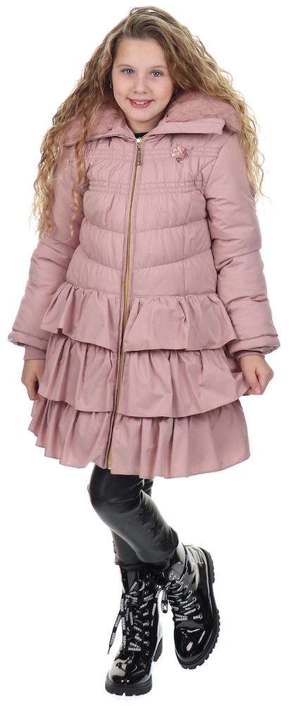 Onzorgvuldigheid Bevatten Middag eten Le Chic Coat With Ruffles Dull Luxury Pink Dawn - €38.69