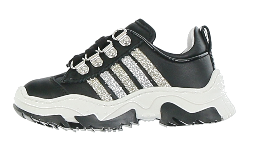 DSQUARED2 Sneaker Multi Glitter Black - €65.55