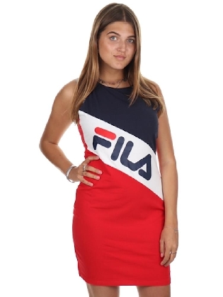 Sale Jurk Mekky True Red-navy-bright White