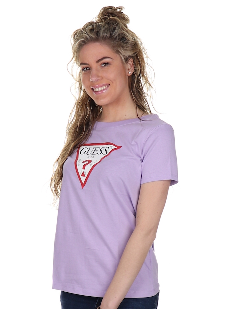 Guess T-shirt Logo Lilac Honey - €14.36
