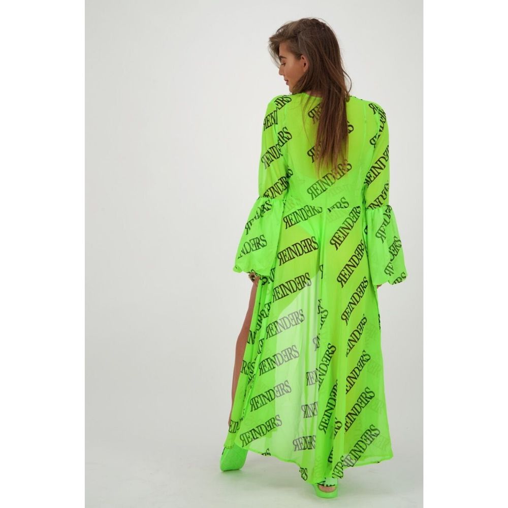 Reinders Reinders Dress All Over Print Neon Green - €27.00