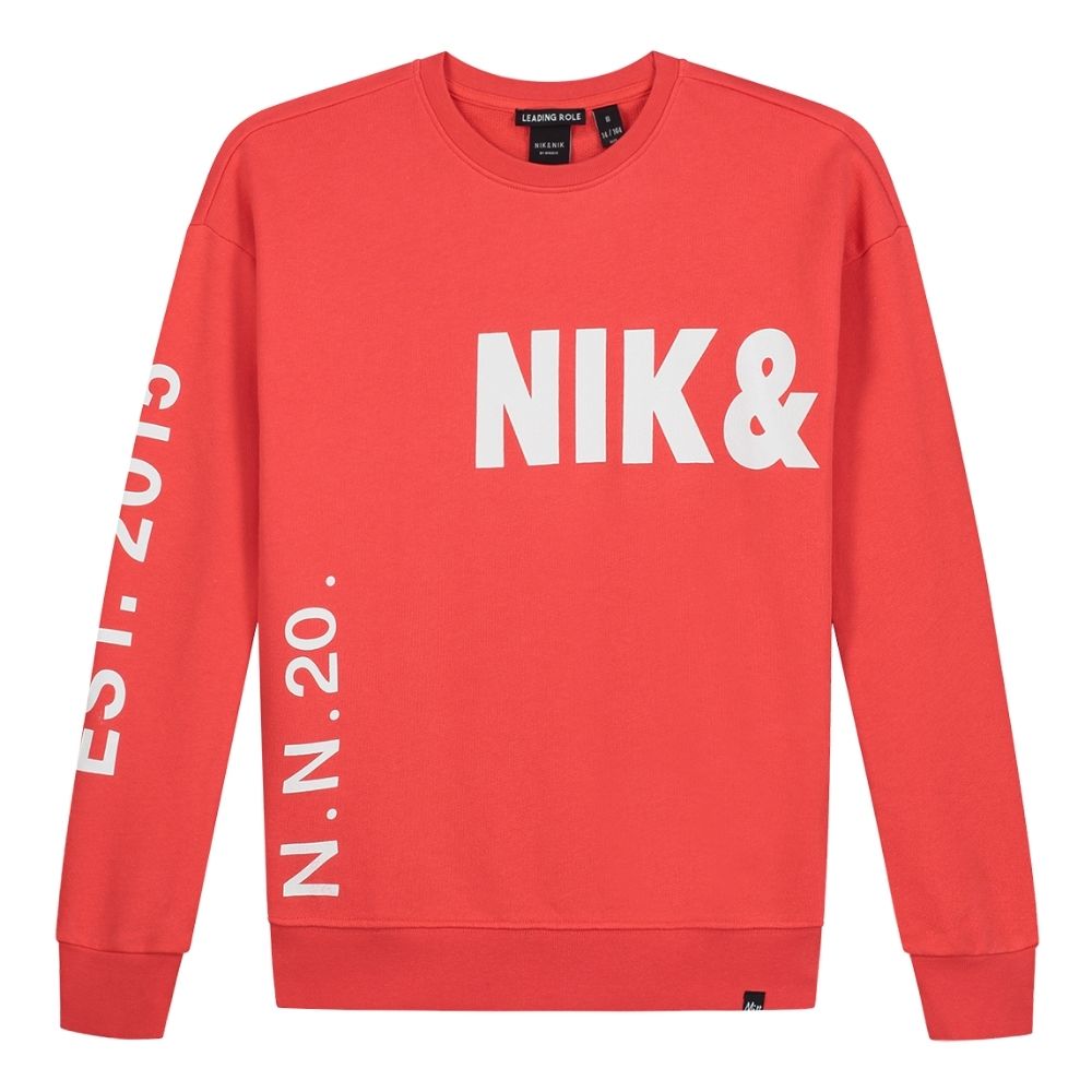 veiligheid controller markt Nik & Nik Polly Nik&Nik Sweater Coral Red - €16.49
