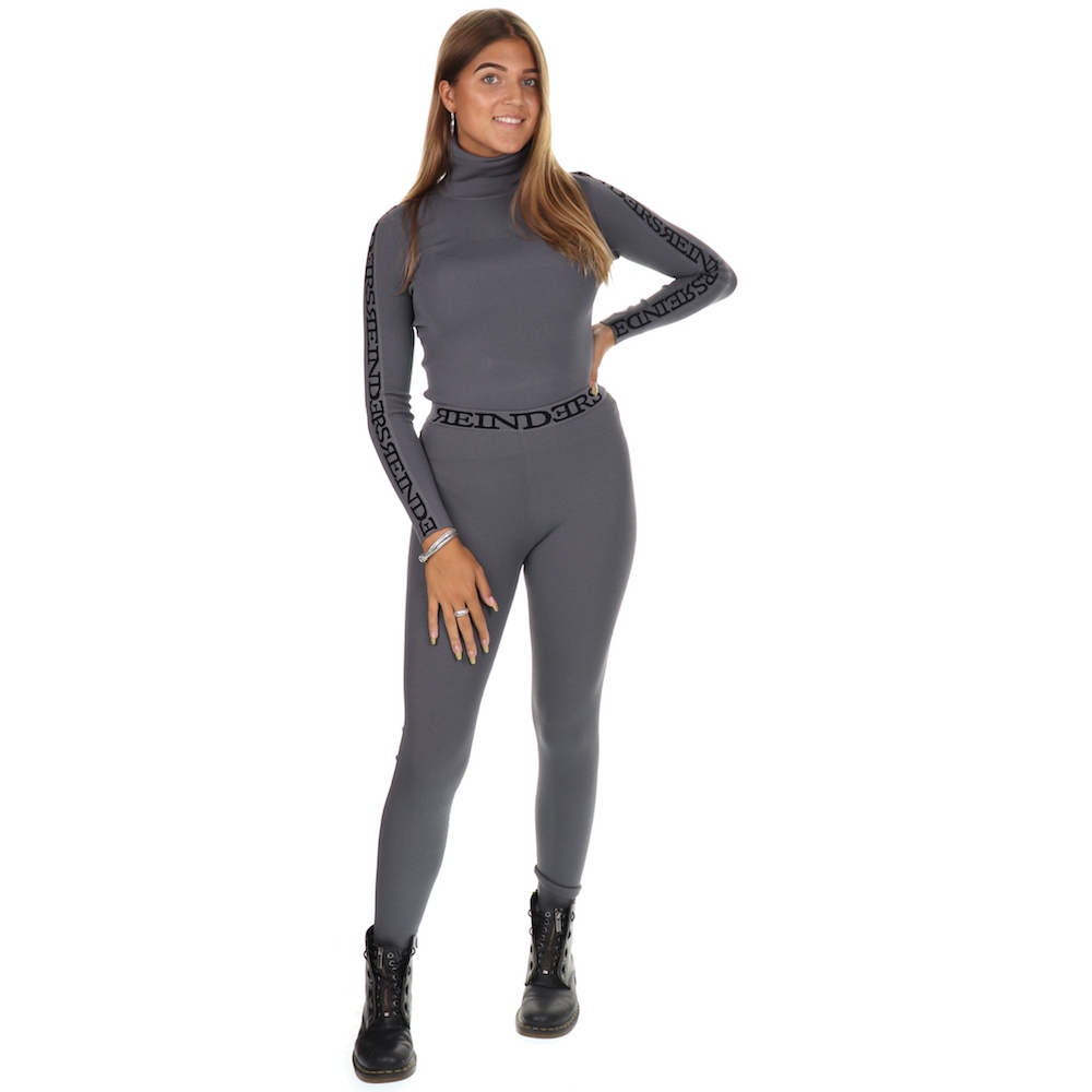 Reinders Turtleneck Entarsia Metal Grey 