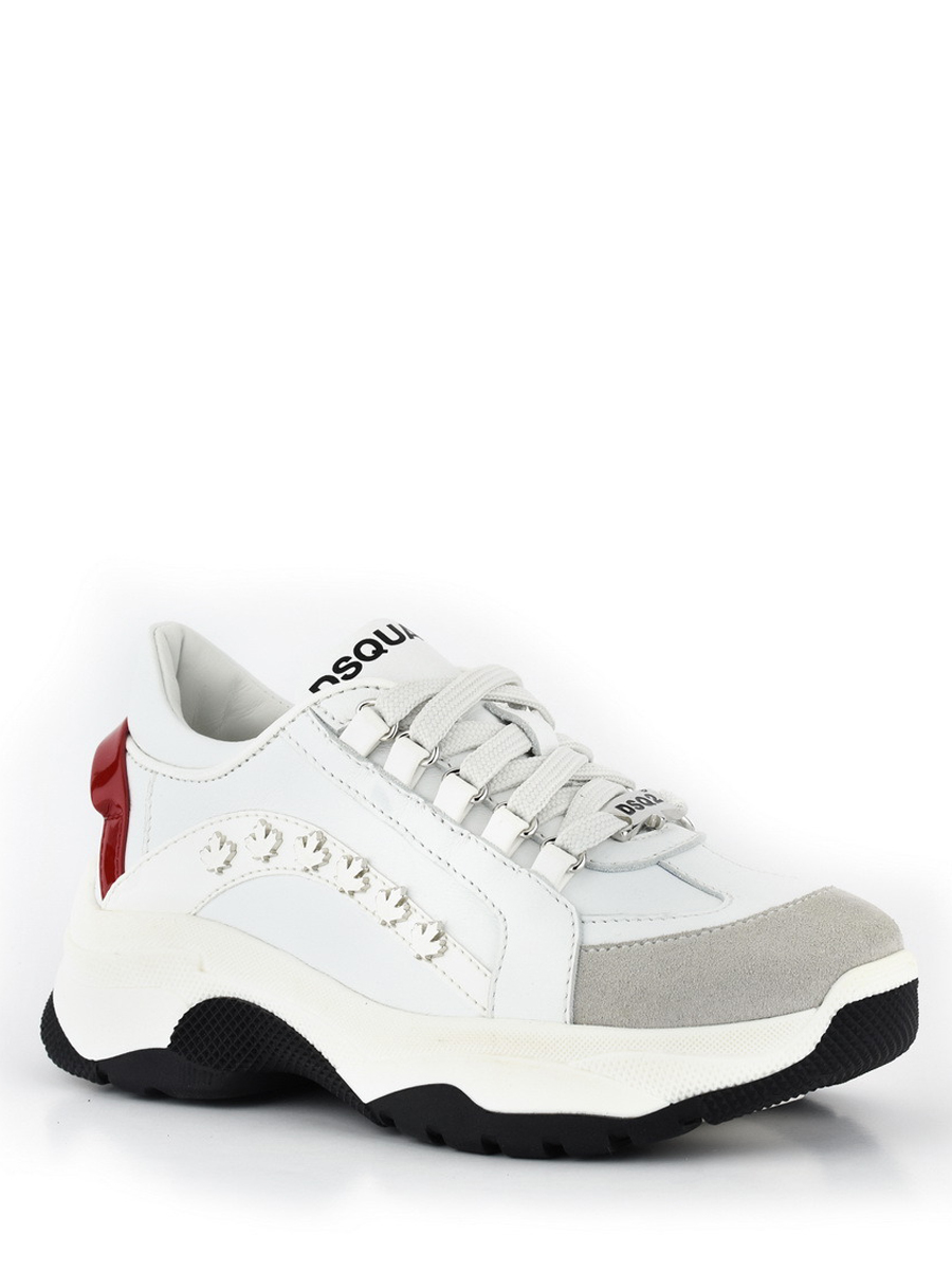 Oeganda Kangoeroe Atlas DSQUARED2 551 Bumpy Sneakers Lace Up White/grey/red - €97.58