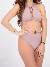 Reinders Sale Bikini Halter Headlogos Solid Color Mauve