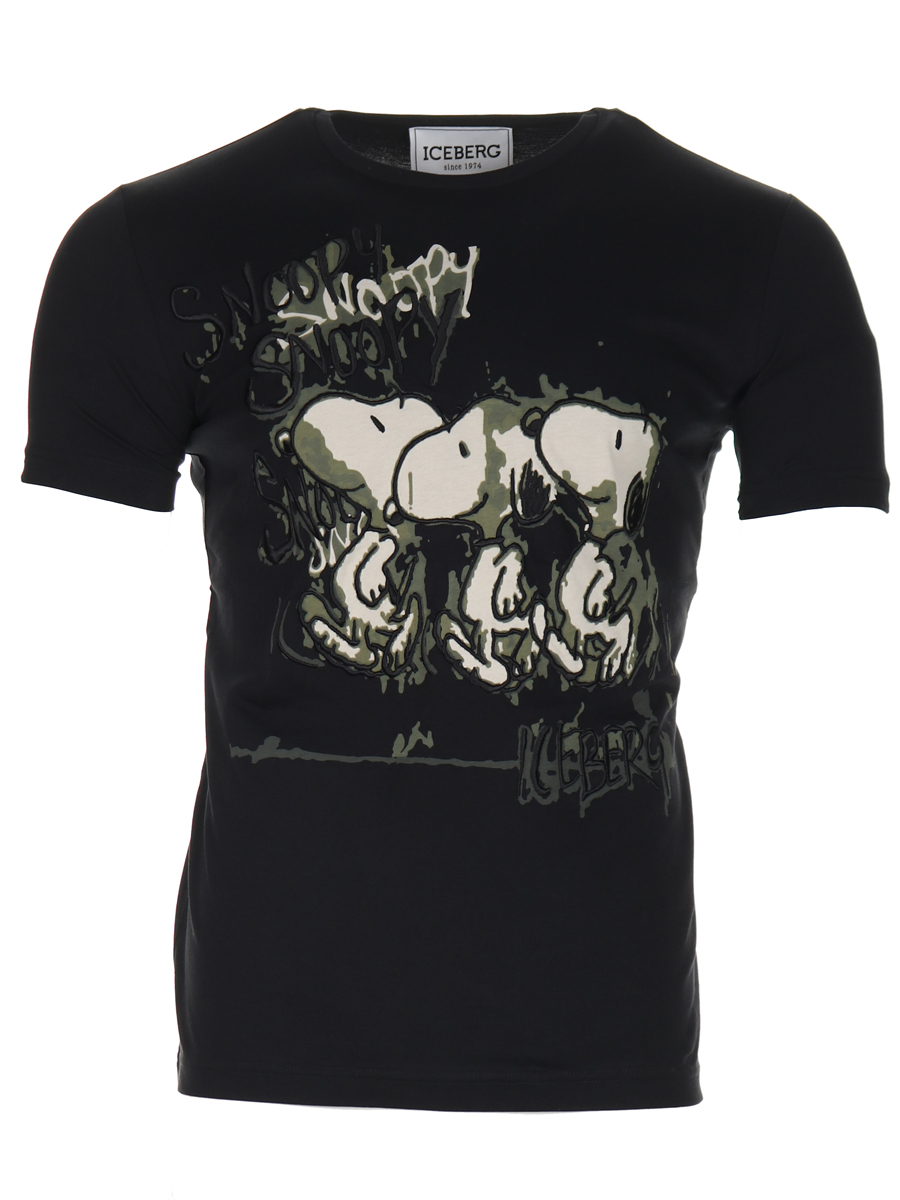 Iceberg T-shirt Snoopy Black - €75.00