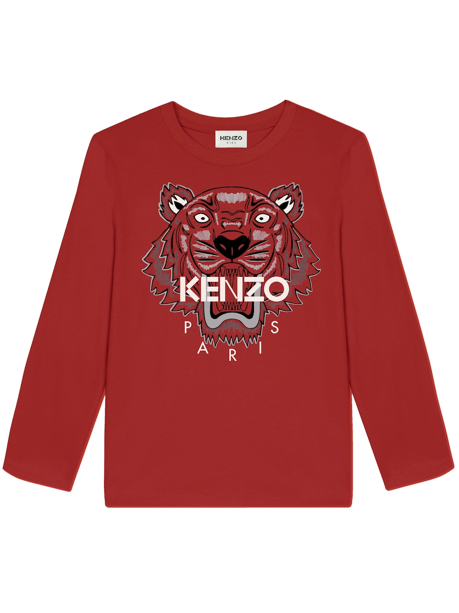 badge Zwijgend ergens bij betrokken zijn Kenzo T-shirt Donker Rood - €21.98