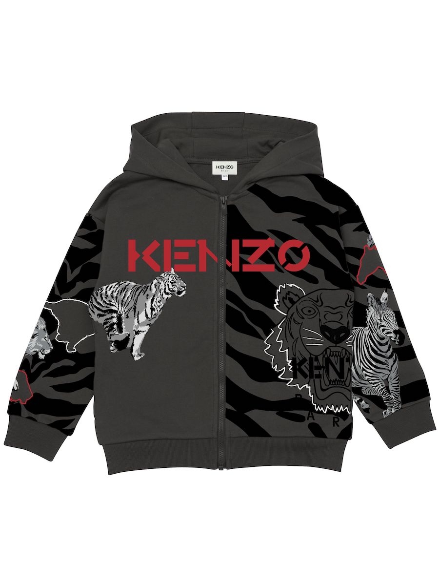 Kenzo Sweater Met Kap Donker Grijs - €72.98