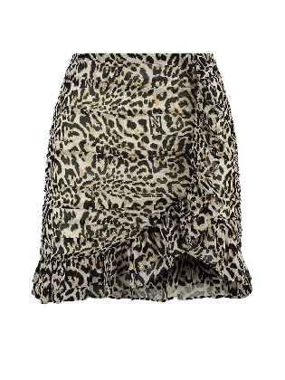 NIKKIE SALE ROK Snow Leopard Cream/black