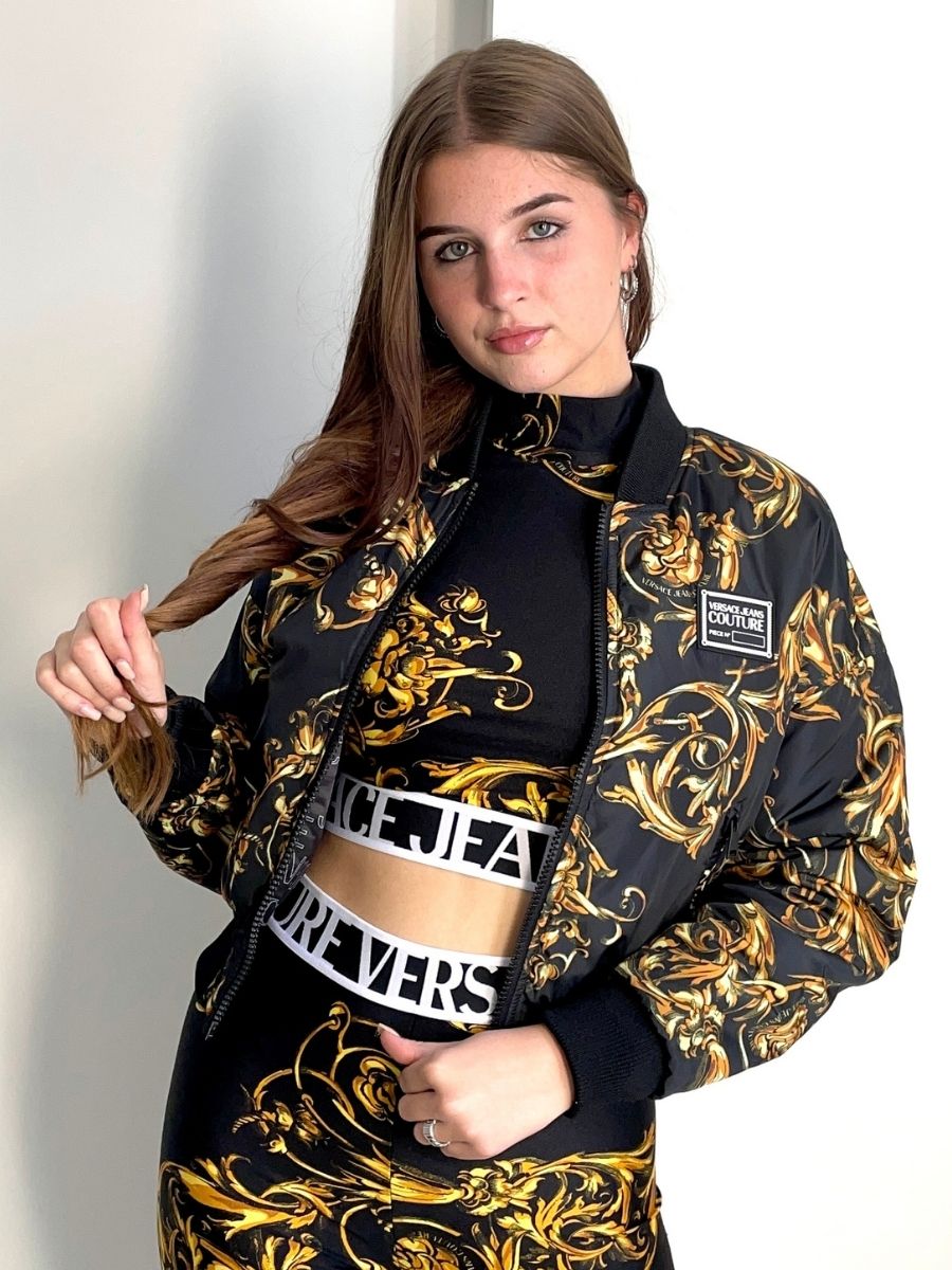 Versace Jeans Couture Jacket Black + Gold - €175.58