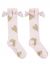 ADee Bow Knee High Socks Peggy 4020 Pale Pink