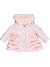 ADee Ella Frill Jacket with Faux Fur Trim Baby Pink