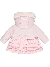 ADee Ella Frill Jacket with Faux Fur Trim Baby Pink