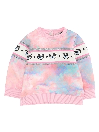 Chiara Ferragni Sale Sweater Clouds Rosa Fairytale				