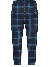 Le Chic Hildie Vintage Check Leggings Dark Navy