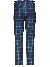 Le Chic Dina Vintage Check Trousers Dark Navy