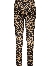 Le Chic Diva Leopard Leggings Chestnut