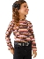 Mayoral Abel&Lula Striped Ribbed Knit Turtleneck Bubblegum