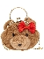 Monnalisa Borsa Peluche Peluche Beige