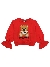 Moschino Sweatshirt Poppy Red Bear