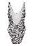 Nikkie By Nikkie Plessen Flash N All Over Swimsuit Star White