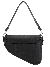 Nik & Nik Logo Saddle Bag Black