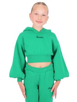 Kids Sale Trui Crop Peplum Sleeves Jelly Bean