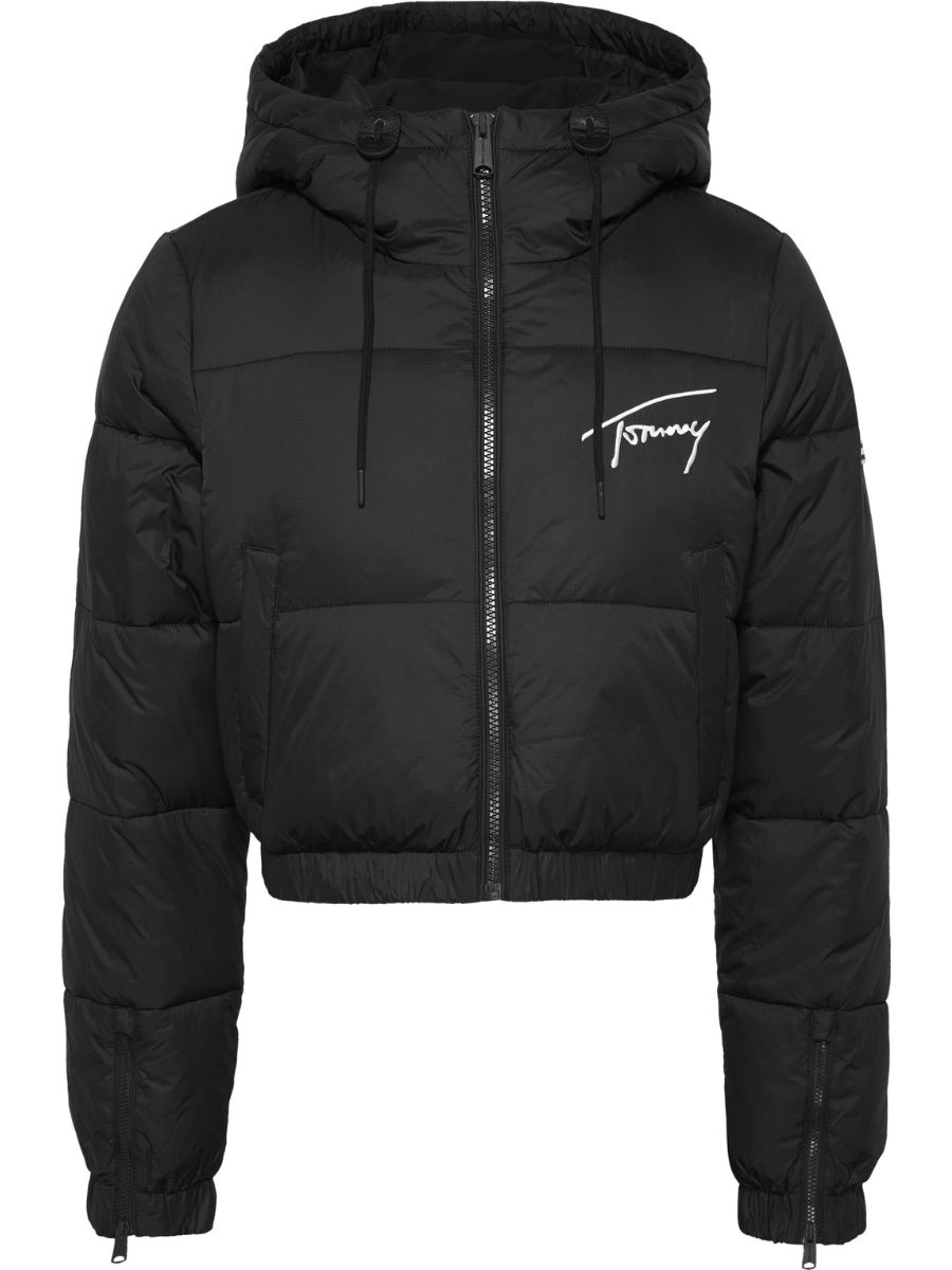 Tommy Jeans Tjw Signature Cropped Puffer Black - €104.48