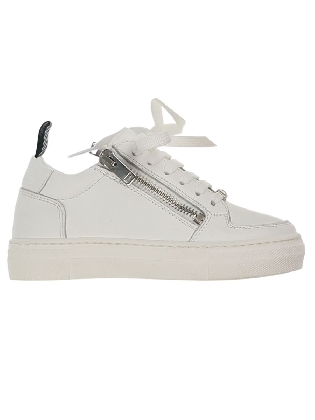Sneakers Zipper Wit