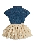 Guess Kids Dress Blue Plain Mesh