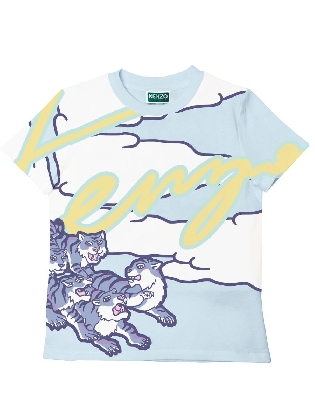 					KENZO KIDS T-SHIRT Blauw								