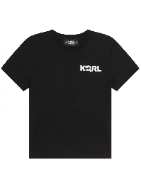 Karl Lagerfeld Kids Karl Lagerfeld T-shirt Zwart