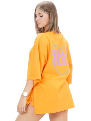 T-shirt Os Splits Self Love Club Orange	Kng