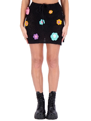 Rok Crochet Flowers True Black