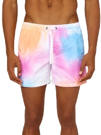 Sundek Zwembroek Tie Dye Multicolor