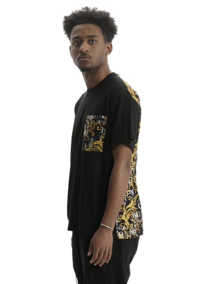 Versace Jeans Couture Heren Sale T shirt Zwart 79.48