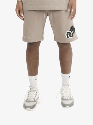 Heren Short Duplex Logo Taupe