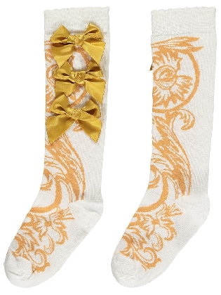  Bianca Baroque knee high sock Snow White