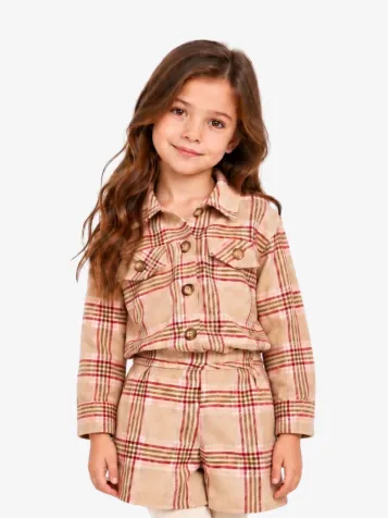 Meisjes Vest Beige