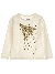 Guess Kids Ls T-shirt Cream White