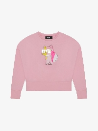 Karl Lagerfeld Kids Sweater-shirt Roze  Oud Roze