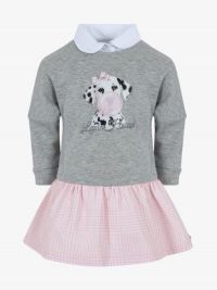 Lapin House Jurk Bubble Grey-pink