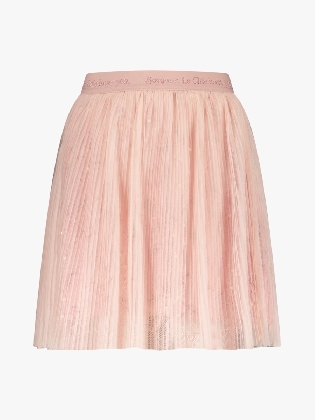 Truthy Mesh & Pearls Skirt Cotton Candy