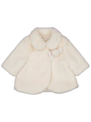 Faux Fur Coat                 Natural