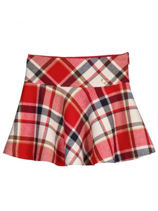 Check Skirt                   Red